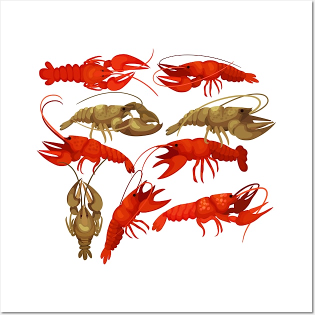 Lobster collection Wall Art by Mako Design 